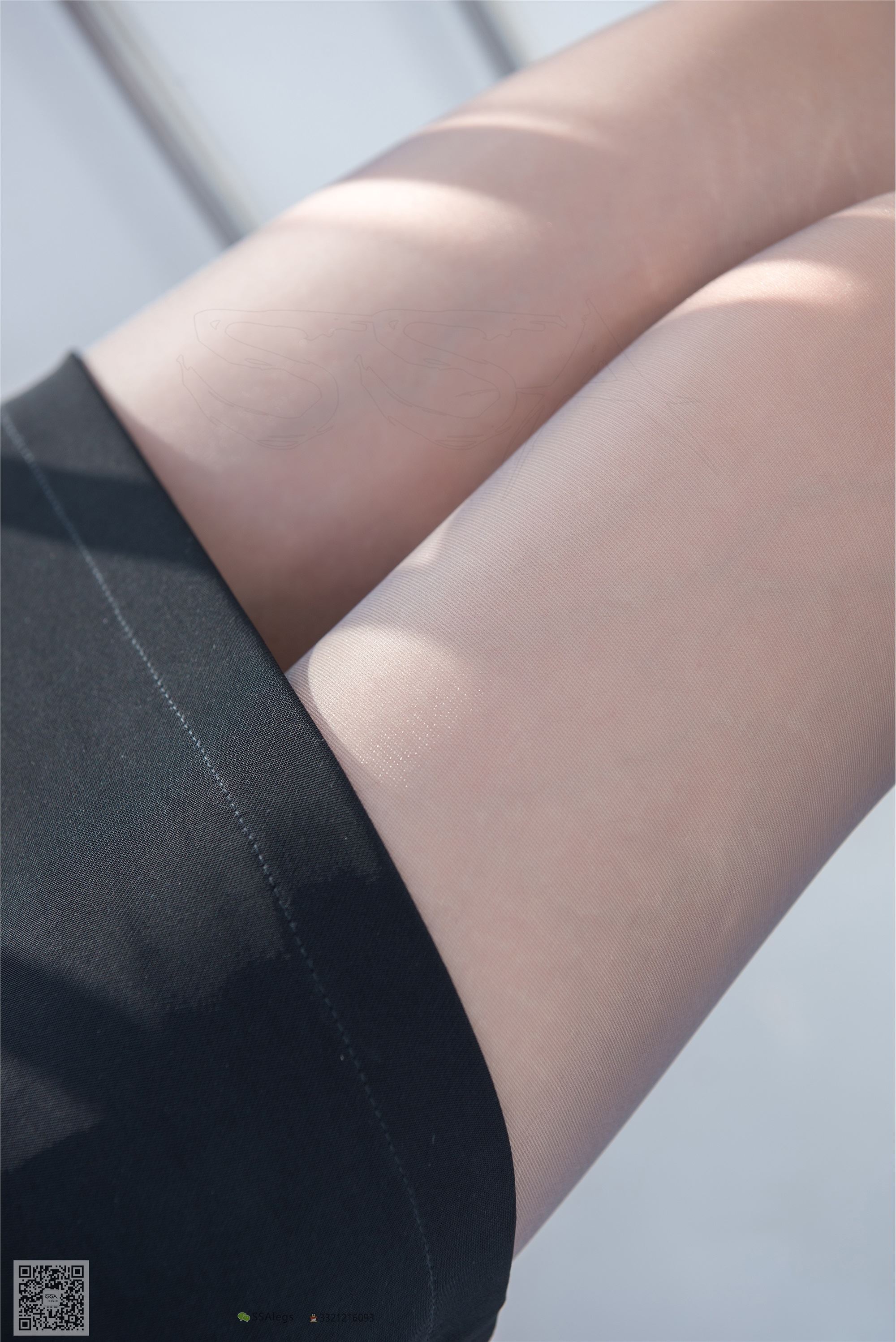 SSA丝社 NO.041 兰兰 灰丝女秘书带你看项目